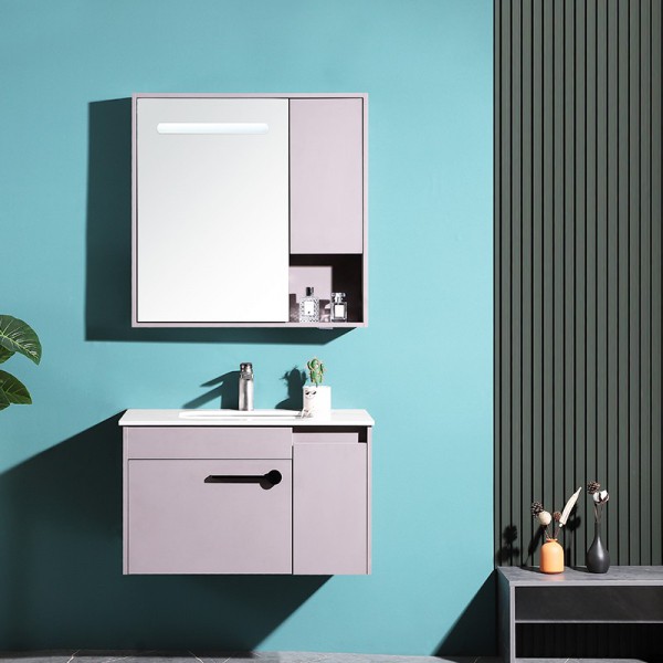 太陽雨浴室柜/主柜/鏡柜/巖板/多層實木/油漆/雷達(dá)LED智能鏡/YD1005