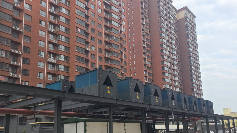 河北邯鄲大名紅郡豪庭小區空氣能集中供暖改造項目