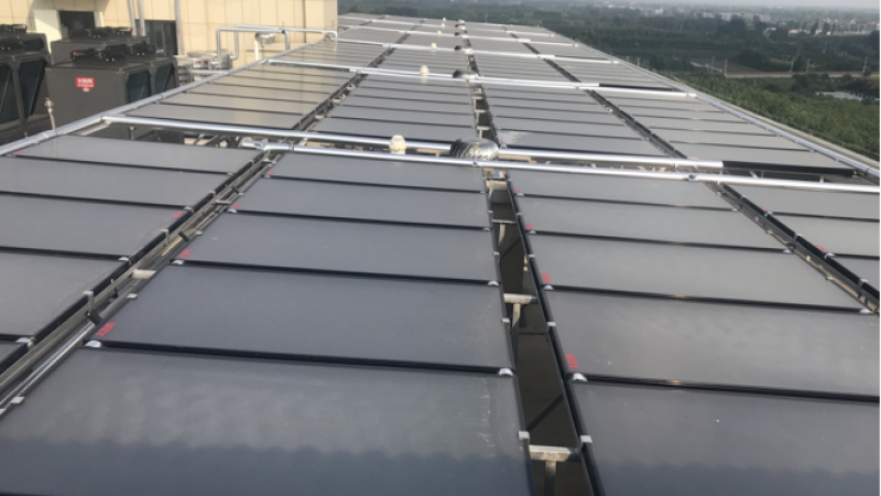 山東濟南盛福社區光熱集分清潔熱水項目