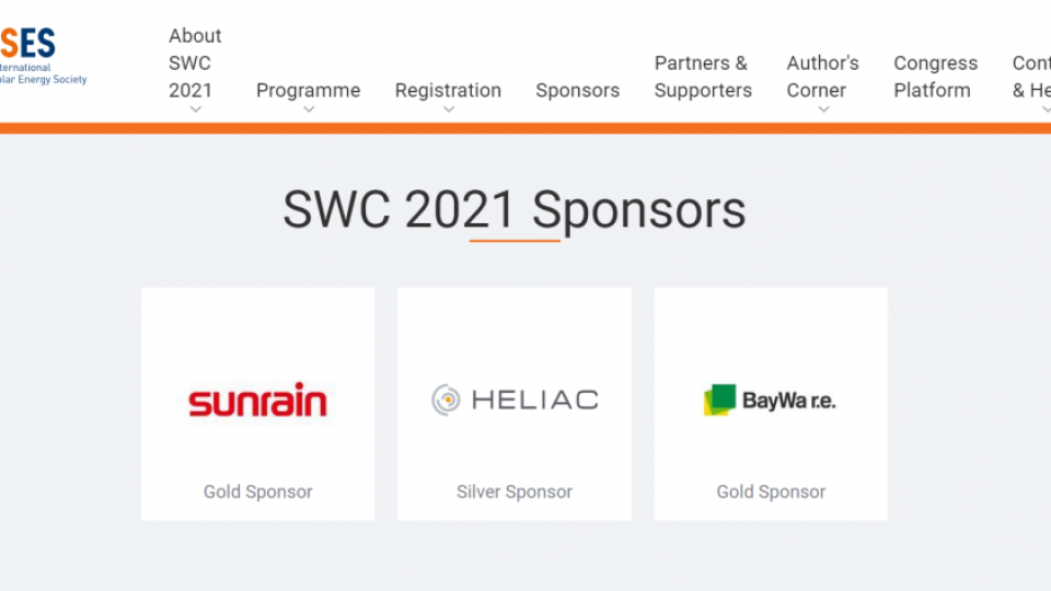 太陽雨集團(tuán)以中國太陽能行業(yè)代表身份參加世界太陽能大會